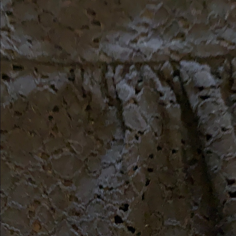 Black eyelet short sleeve top - Picture 2 of 4